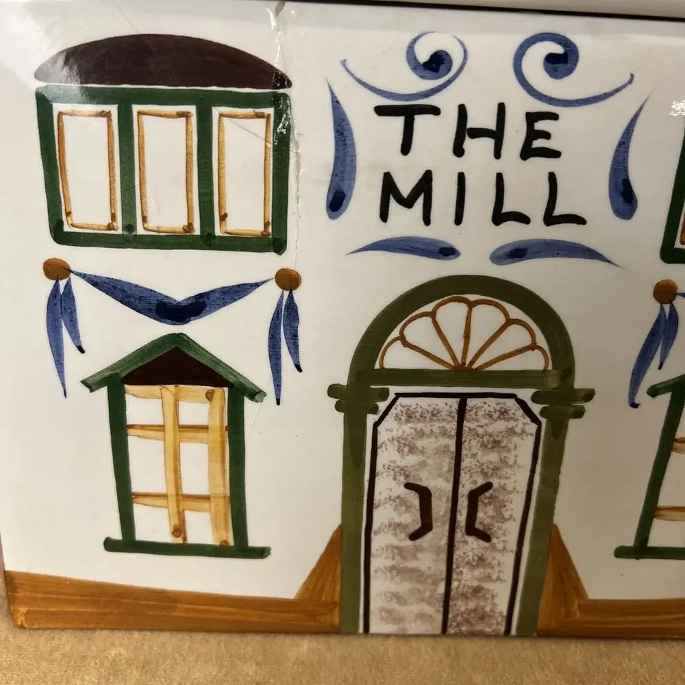 Meiselman Imports THE‎ MILL Cookie Jar Made in Italy Cottage Core